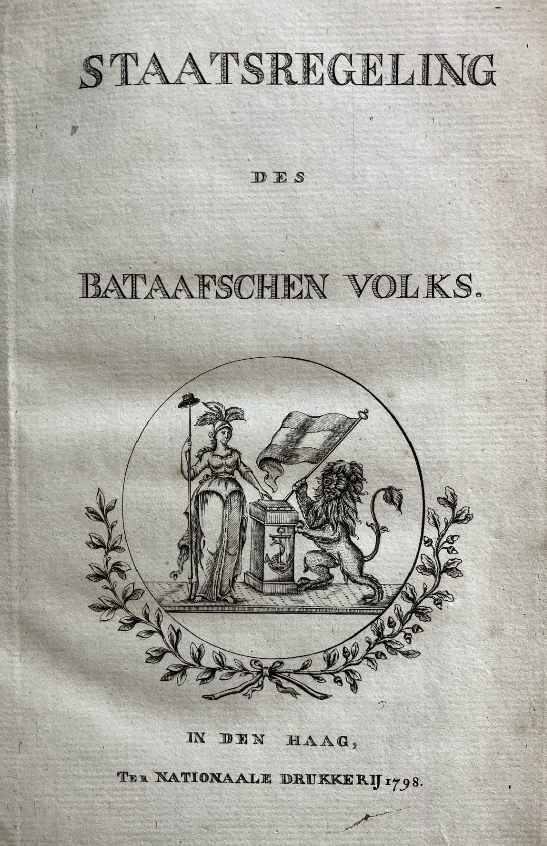 Staatsregeling voor het Bataafse Volk 1798
